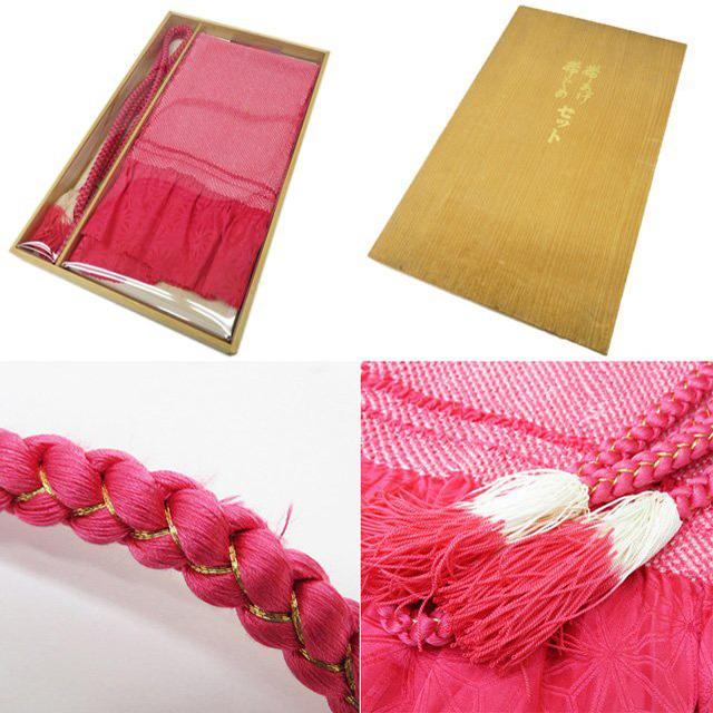 FINAL PRICE ／ 振袖 襦袢 帯 7点 セット 刺繍 リサイクル 正絹 トール 