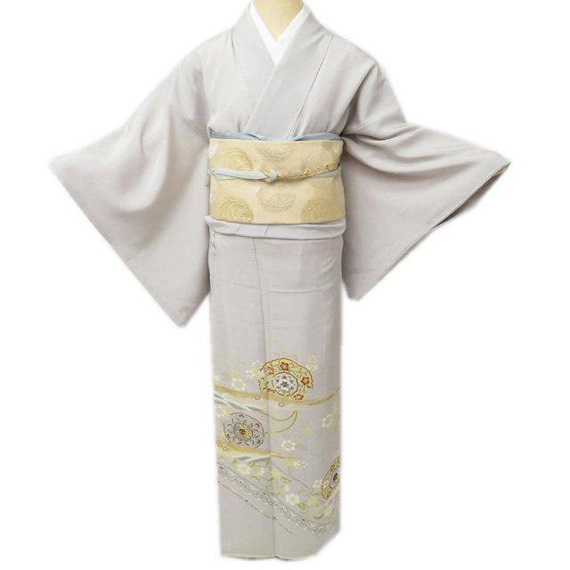 FINAL PRICE】 ☆きもの北條☆ 華文 紋付 凛とした気品感じる逸品 着物 
