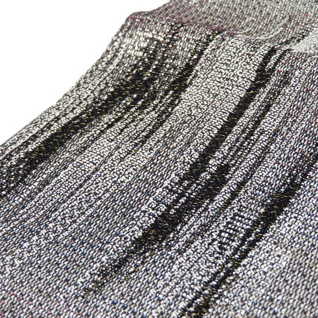 ☆きもの北條☆ 特選 京都 千尋庵 全通 箔糸煌めくモダンな逸品 銀色  