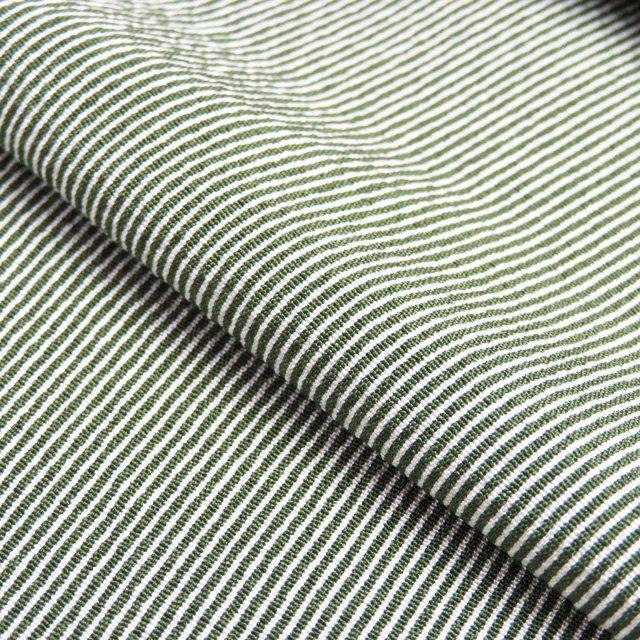 ☆きもの北條☆ 江戸小紋 万筋 縦縞模様 ストライプ 正絹 緑青色 反物  