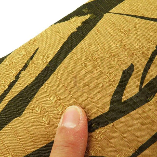 ☆きもの北條☆ 花織 木の枝模様 全通 気品に満ちた伝統織物の美 薄茶  