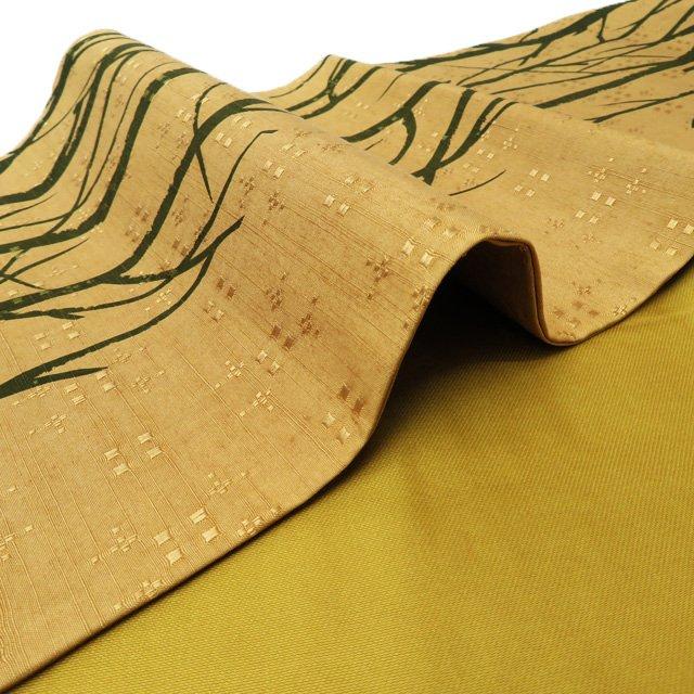 ☆きもの北條☆ 花織 木の枝模様 全通 気品に満ちた伝統織物の美 薄茶  