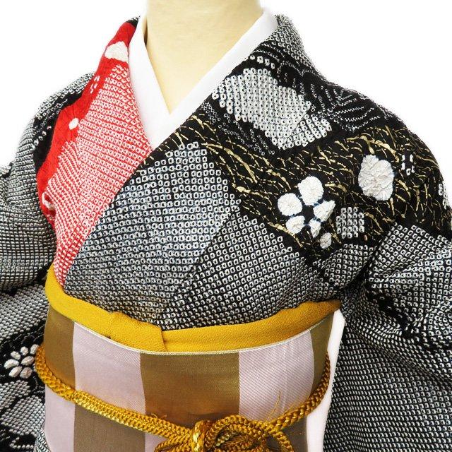 振袖 襦袢 セット 三越 絞り 正絹 成人式 トール A811-6 M