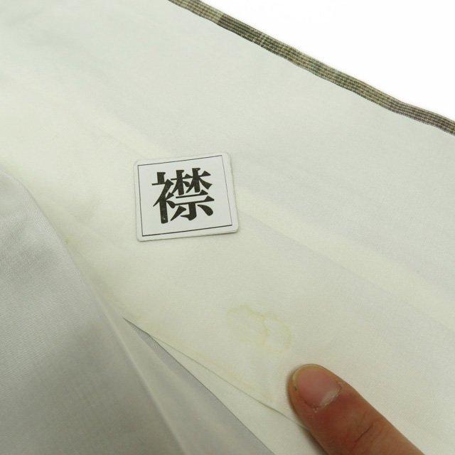特選 紬 大島紬 着物 中古 正絹 袷 カジュアル 花模様 利休茶色 多色 