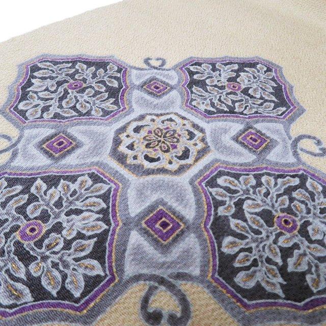 特選 名古屋帯 未使用 正絹 縮緬地 ちりめん カジュアル 仕立て上がり  