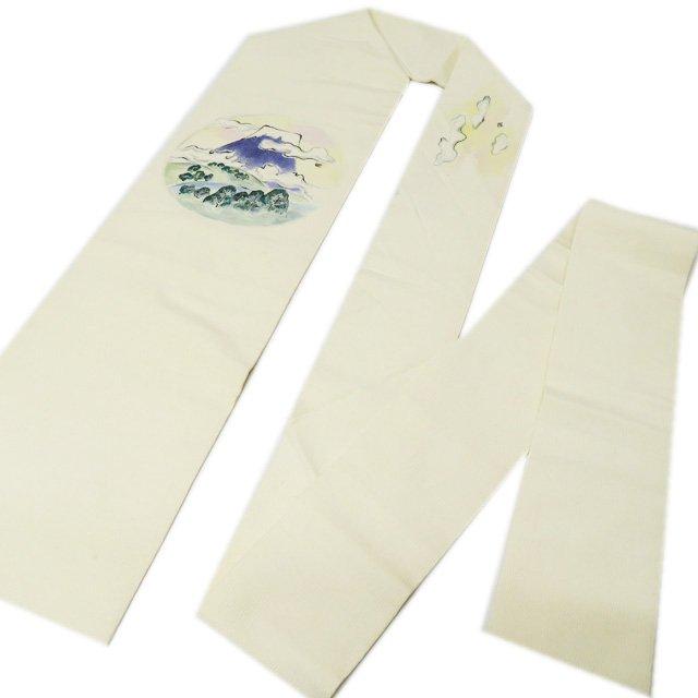 名古屋帯 中古 リサイクル 正絹 縮緬地 ちりめん カジュアル 仕立て  