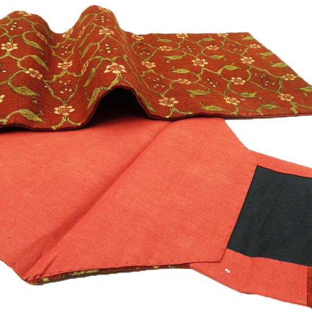 特選 名古屋帯 中古 リサイクル 木綿 カジュアル 仕立て上がり 全通  