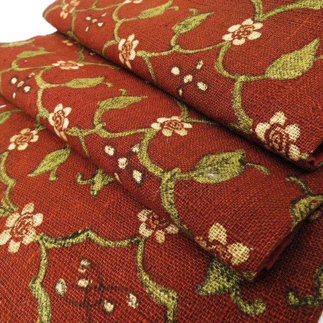 特選 名古屋帯 中古 リサイクル 木綿 カジュアル 仕立て上がり 全通  