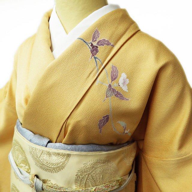 特選 付下げ 付け下げ 訪問着 着物 未使用 袷 フォーマル 螺鈿 花の図  