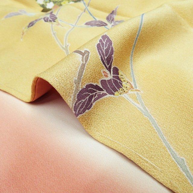 特選 付下げ 付け下げ 訪問着 着物 未使用 袷 フォーマル 螺鈿 花の図  