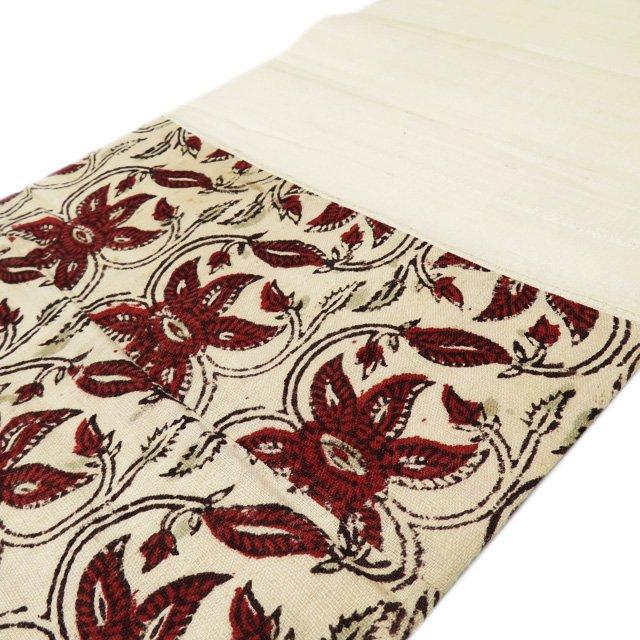 特選 名古屋帯 中古 リサイクル 木綿 カジュアル 仕立て上がり 全通  