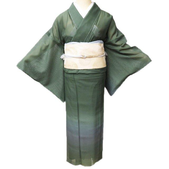 【単衣】正絹　訪問着　童子柄　居敷当て無し　B品　落款　一つ紋 単衣】正絹訪問着童子柄居敷当て無しB品落款一つ紋