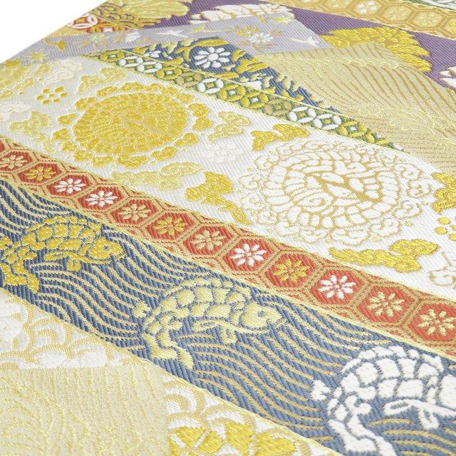 FINAL PRICE ／ 袋帯 中古 リサイクル フォーマル 六通 横段模様 名物
