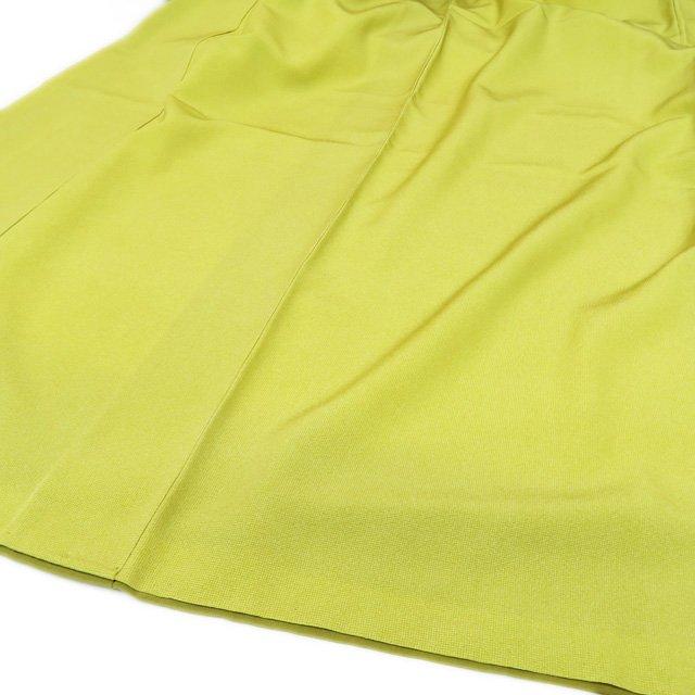 江戸小紋 着物 中古 正絹 袷 カジュアル 保科祐彩 三役 角通し 淡黄色  