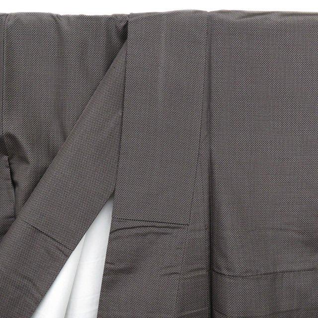 大島紬 着物 中古 正絹 袷 セミフォーマル 竹文様 焦茶色 身丈155cm 裄 