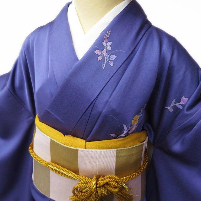 振袖5点セット(花文様グリーン色系金駒刺繍)