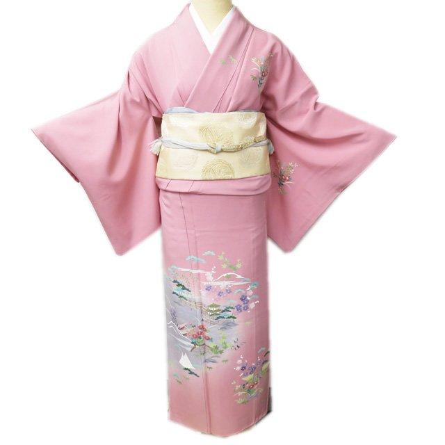 FINAL PRICE ／ 訪問着 着物 中古 正絹 袷 フォーマル 水辺の