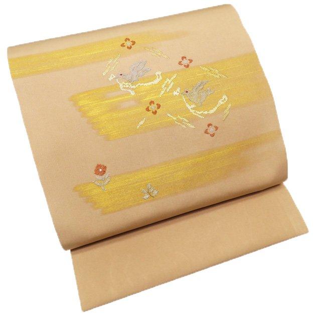 名古屋帯 なごや帯 中古 リサイクル 正絹 カジュアル 仕立て上がり  