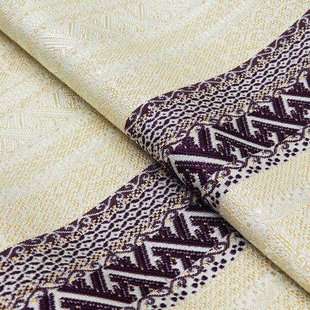 名古屋帯 中古 リサイクル 正絹 カジュアル 仕立て上がり 全通 博多織  