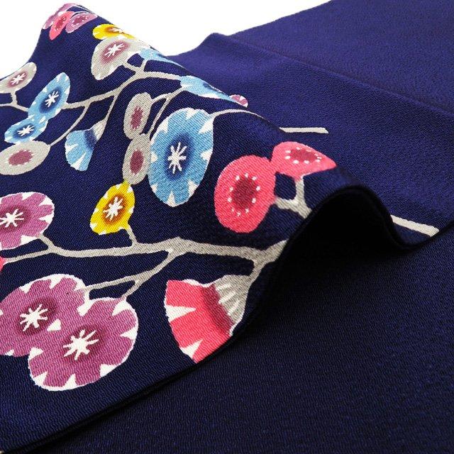 名古屋帯 なごや帯 中古 リサイクル 紅型 正絹 縮緬地 ちりめん  