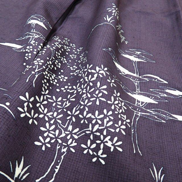 FINAL PRICE ／ 付下げ 付け下げ 訪問着 着物 未使用 紬地 植物模様 滅