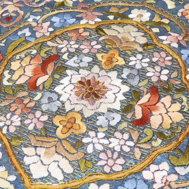 特選 袋帯 中古 リサイクル 正絹 フォーマル 仕立て上がり 六通 金駒  