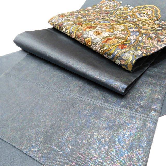 特選 袋帯 中古 リサイクル 正絹 フォーマル 仕立て上がり 六通 金駒  