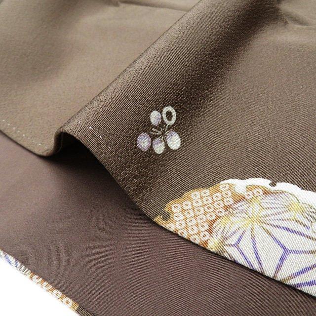 小紋 着物 中古 正絹 袷 カジュアル 身丈164cm A895-7