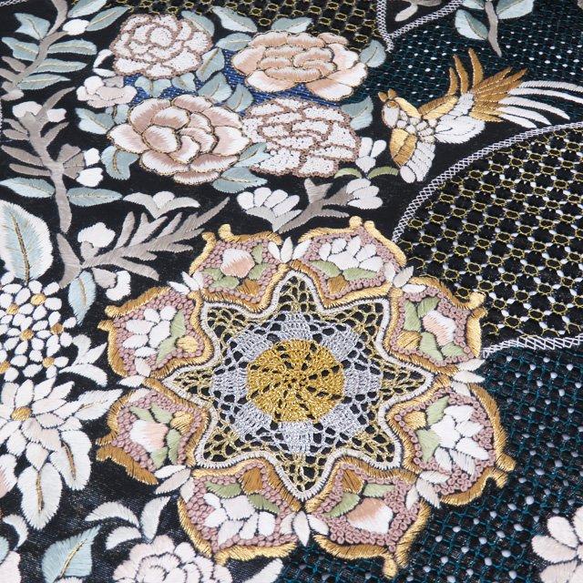 特選 反物 帯 新古品 未仕立て 正絹 フォーマル 汕頭刺繍 特選 反物 帯 新古品 未仕立て 正絹 フォーマル 汕頭刺繍