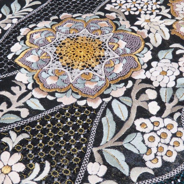 特選 反物 帯 新古品 未仕立て 正絹 フォーマル 汕頭刺繍 特選 反物 帯 新古品 未仕立て 正絹 フォーマル 汕頭刺繍
