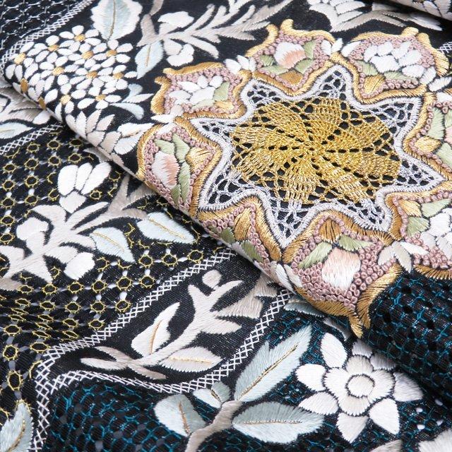 特選 反物 帯 新古品 未仕立て 正絹 フォーマル 汕頭刺繍 特選 反物 帯 新古品 未仕立て 正絹 フォーマル 汕頭刺繍
