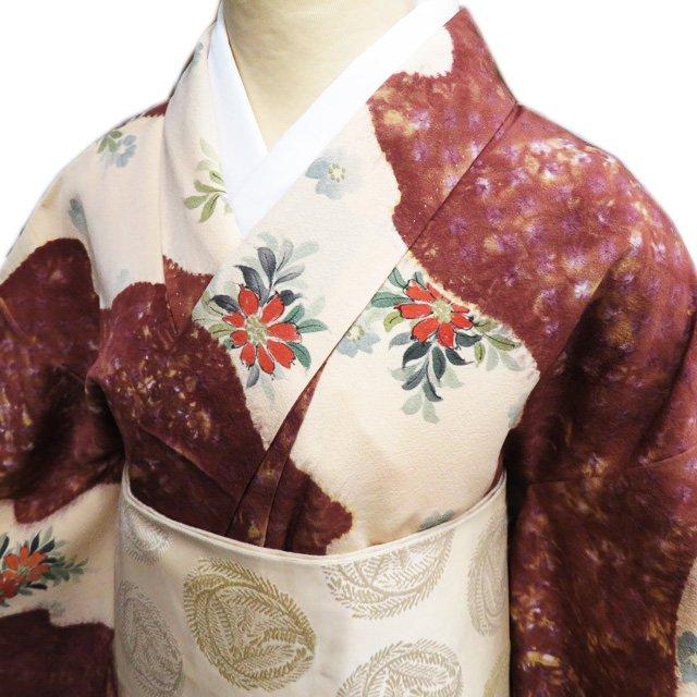 訪問着 着物 中古 正絹 袷 絞り染め 身丈156cm M A904-8 by メルカリ 