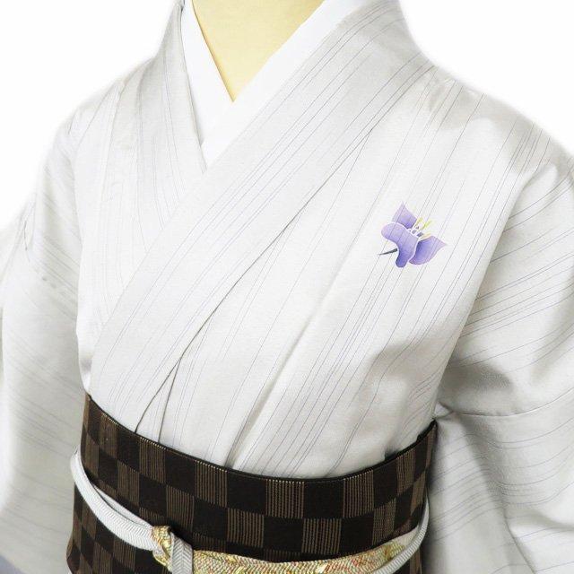特選 訪問着 着物 中古 正絹 白山紬 袷 セミフォーマル 加賀友禅 鬼島  