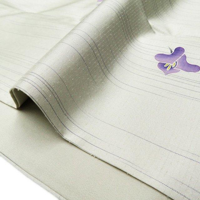 特選 訪問着 着物 中古 正絹 白山紬 袷 セミフォーマル 加賀友禅 鬼島  