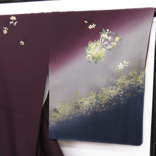 FINAL PRICE ／ 特選 訪問着 着物 中古 金彩 汕頭刺繍 スワトウ 金駒