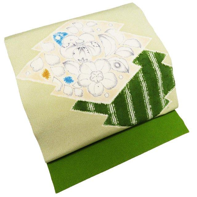 名古屋帯 なごや帯 中古 リサイクル 正絹 カジュアル 仕立て上がり  