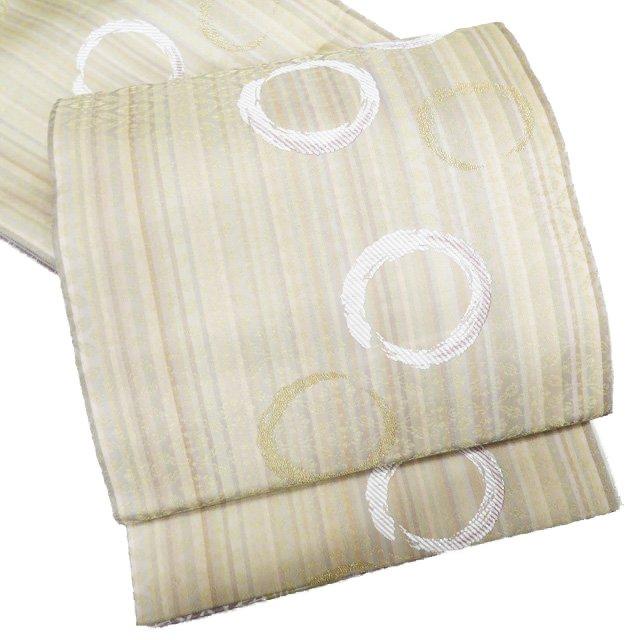 正絹 袋帯 墨色に華文 やまと誂製 - 袋帯 