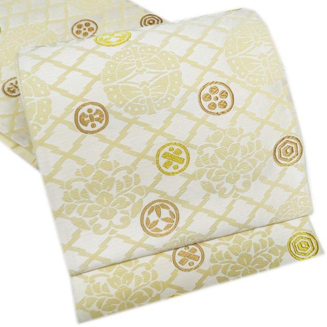 特選 袋帯 中古 リサイクル 正絹 フォーマル 仕立て上がり 六通 金駒  