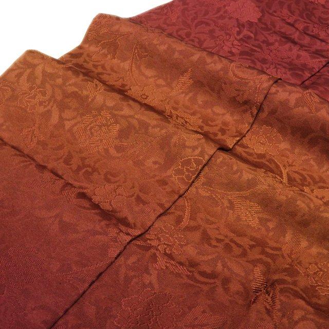 ＼ FINAL PRICE ／ コート 道中着 羽織 着物 中古 地模様 花模様 ぼかし染め 暈し 茶系色 身丈109cm 裄67cm きもの北條 A955-10