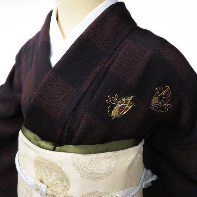 FINAL PRICE ／ 付下げ 付け下げ 訪問着 着物 中古 正絹 袷 縮緬 市松 