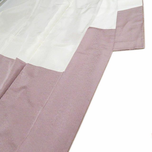 特選 お召し 御召 着物 中古 正絹 袷 フォーマル 花模様 オフホワイト 青紫系色 身丈174cm 裄70.5cm L トール きもの北條 A1352-9 特選 お召し 御召 着物 中古 正絹 袷 フォーマル 花模様 オフホワイト