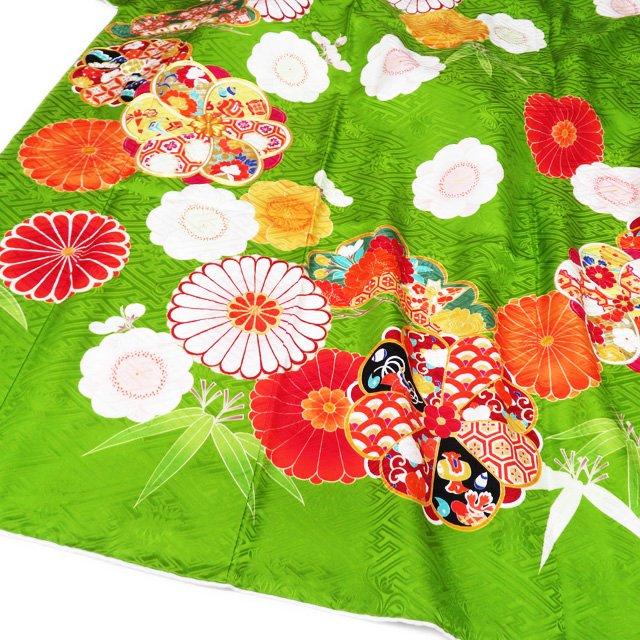 平和屋着物○綿薩摩 木綿 檜垣文 逸品 AABD0883ck