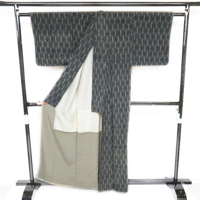 小紋 着物 中古 正絹 袷 カジュアル 銀座 こうげい たとう紙付き 一越 