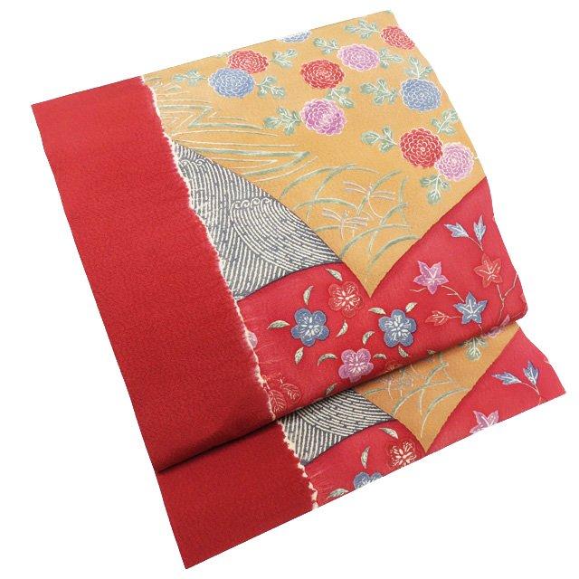 特選 多ち花 名古屋帯 なごや帯 中古 リサイクル 正絹 カジュアル  