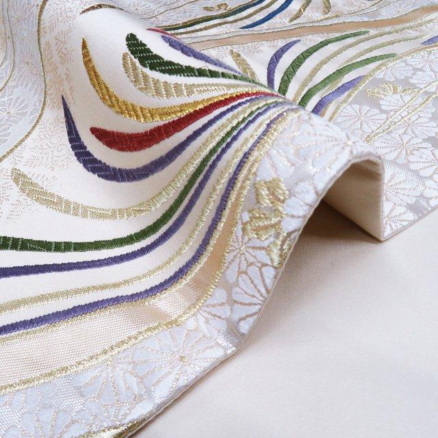 袋帯 中古 リサイクル 正絹 フォーマル 仕立て上がり 六通 作家物 落款  