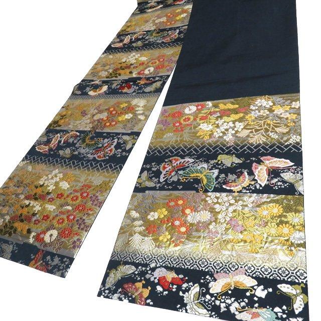 袋帯 中古 リサイクル 正絹 フォーマル 仕立て上がり 六通 胡蝶秋草段 