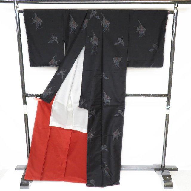 大島紬 着物 未使用 正絹 袷 身丈171.5cm L ワイド A1024-3 miyagawa-kimono_sb16252