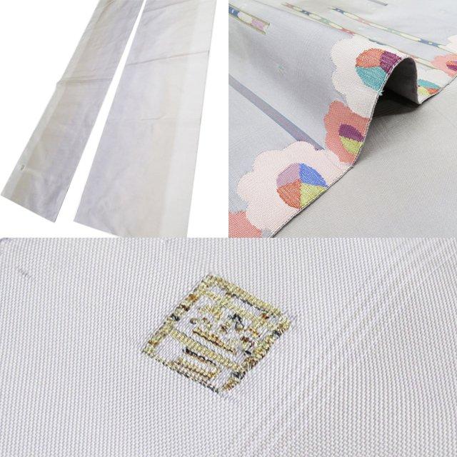 袋帯 中古 リサイクル 正絹 カジュアル 仕立て上がり お太鼓柄 花の図  