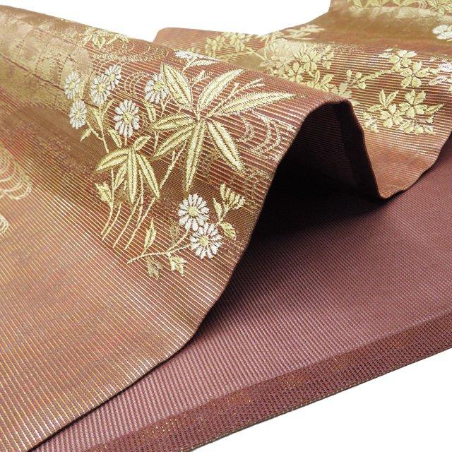 夏物 袋帯 中古 リサイクル 正絹 フォーマル 仕立て上がり 六通 流水に  