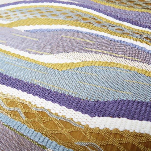 夏物 袋帯 中古 リサイクル 正絹 カジュアル 仕立て上がり お太鼓柄 波